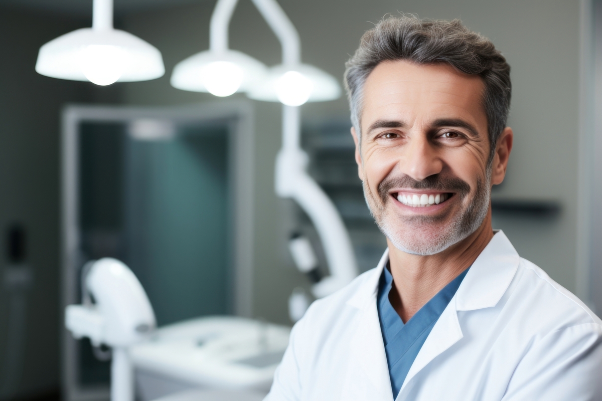 Doctor smiling adult protection physician. AI generated Image by rawpixel.